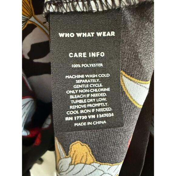 Who Wore What Heirloom Floral Dress Tie Waist size Small - Picture 6 of 9